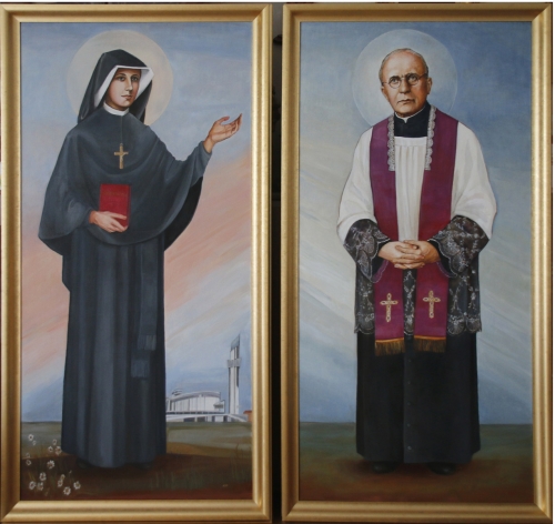 św. Faustyna i bł. Michał Sopoćko